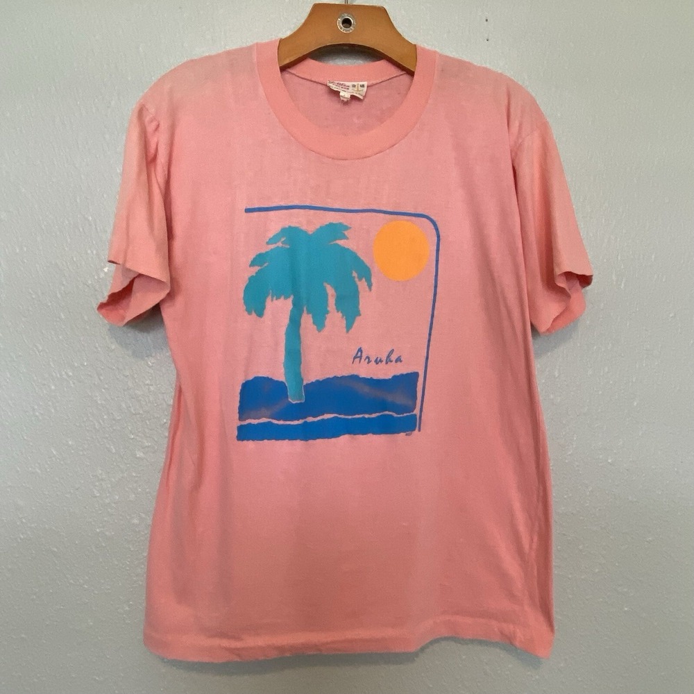 Golden Anchor VINTAGE single stitch 70's / 80's Aruba Unisex Large T-shirt
